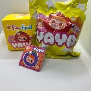 Yaya Fun Fruit kawaii bag charm keychain plush grape DREAM
